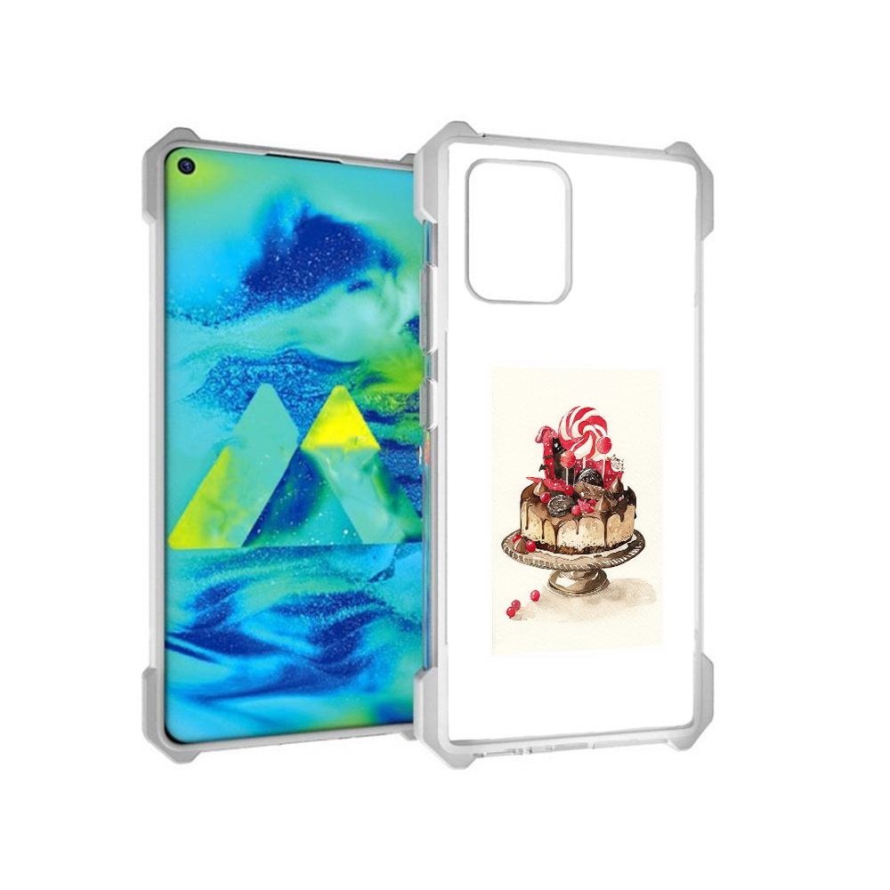 

Чехол MyPads Tocco для Samsung Galaxy S10 Lite вкусный торт (PT143840.502.262), Прозрачный, Tocco
