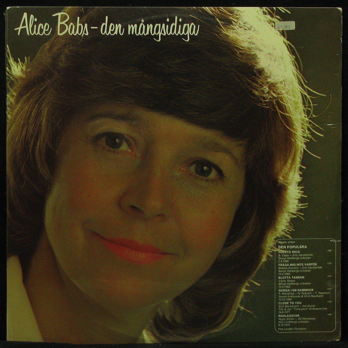 

LP Alice Babs - Den Mangsidiga (2LP,sealed original) Telestar (302119)