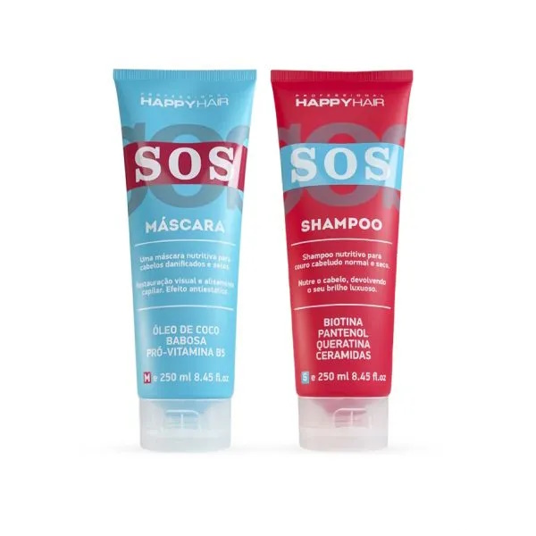 Шампунь + маска для волос комплект Happy Hair Professional SOS 250/250 мл