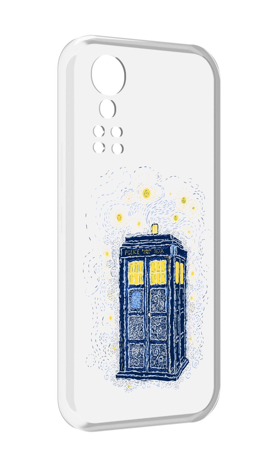 

Чехол MyPads будка рисунок для ZTE Axon 30 5G / Axon 30S, Прозрачный, Tocco