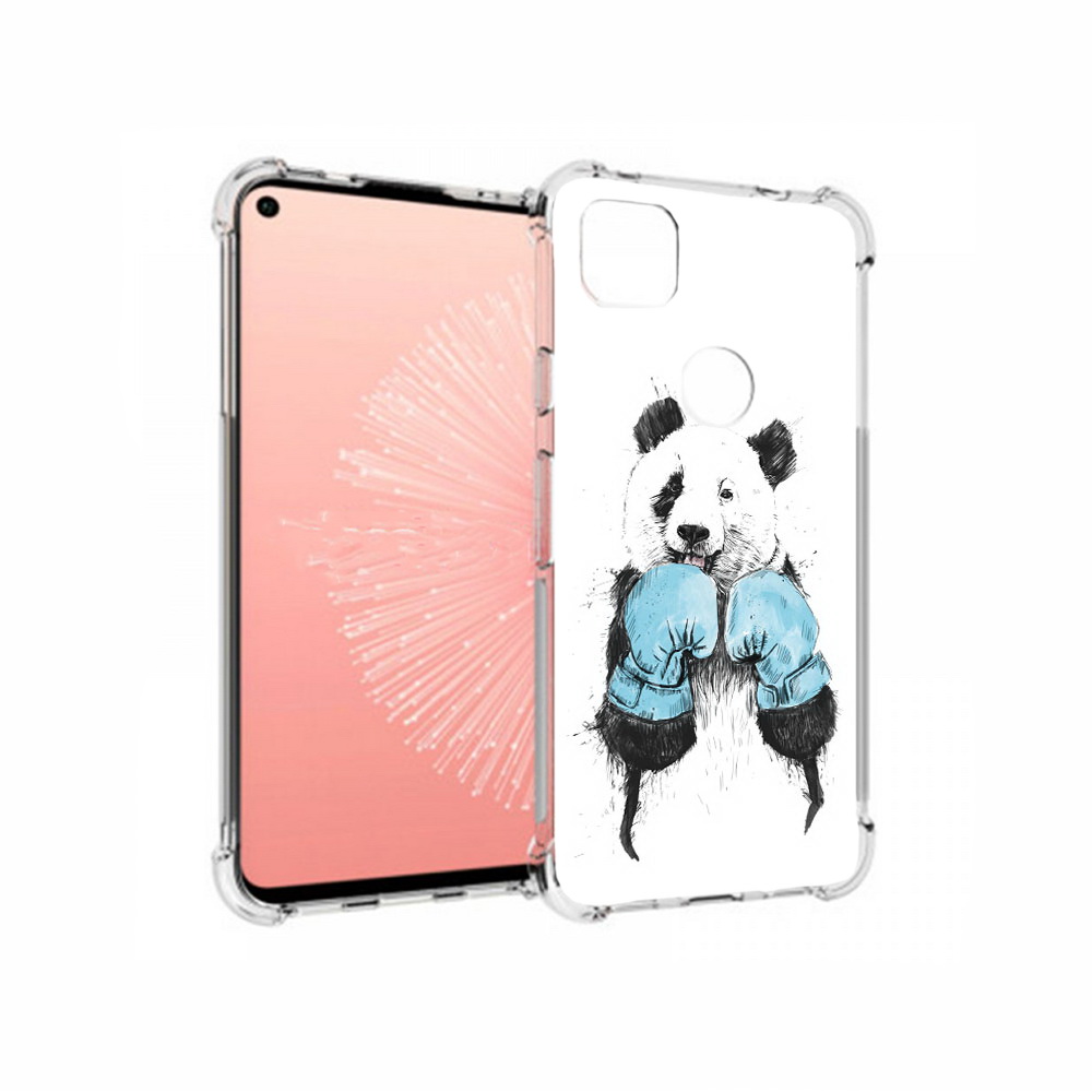 

Чехол MyPads Tocco для Google Pixel 4A панда боксер, Прозрачный, Tocco
