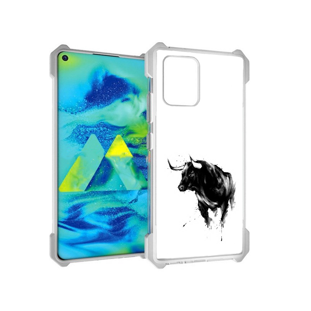

Чехол MyPads Tocco для Samsung Galaxy S10 Lite бык (PT143840.502.254), Прозрачный, Tocco
