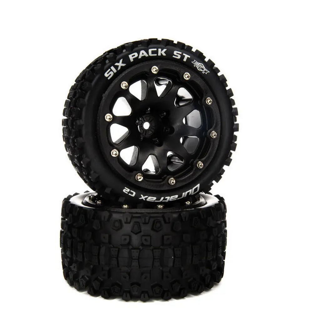 

Покрышка и колёсный диск перед/зад Six Pack ST Belted 2.8" 14 мм (2шт.) (чёрные)