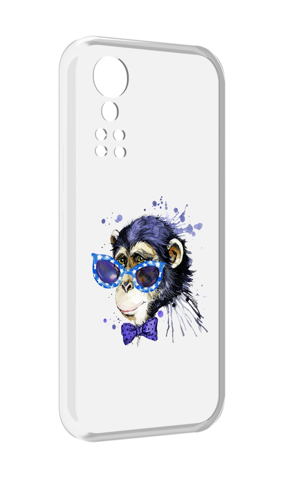 

Чехол MyPads акварельная обезьяна для ZTE Axon 30 5G / Axon 30S, Прозрачный, Tocco