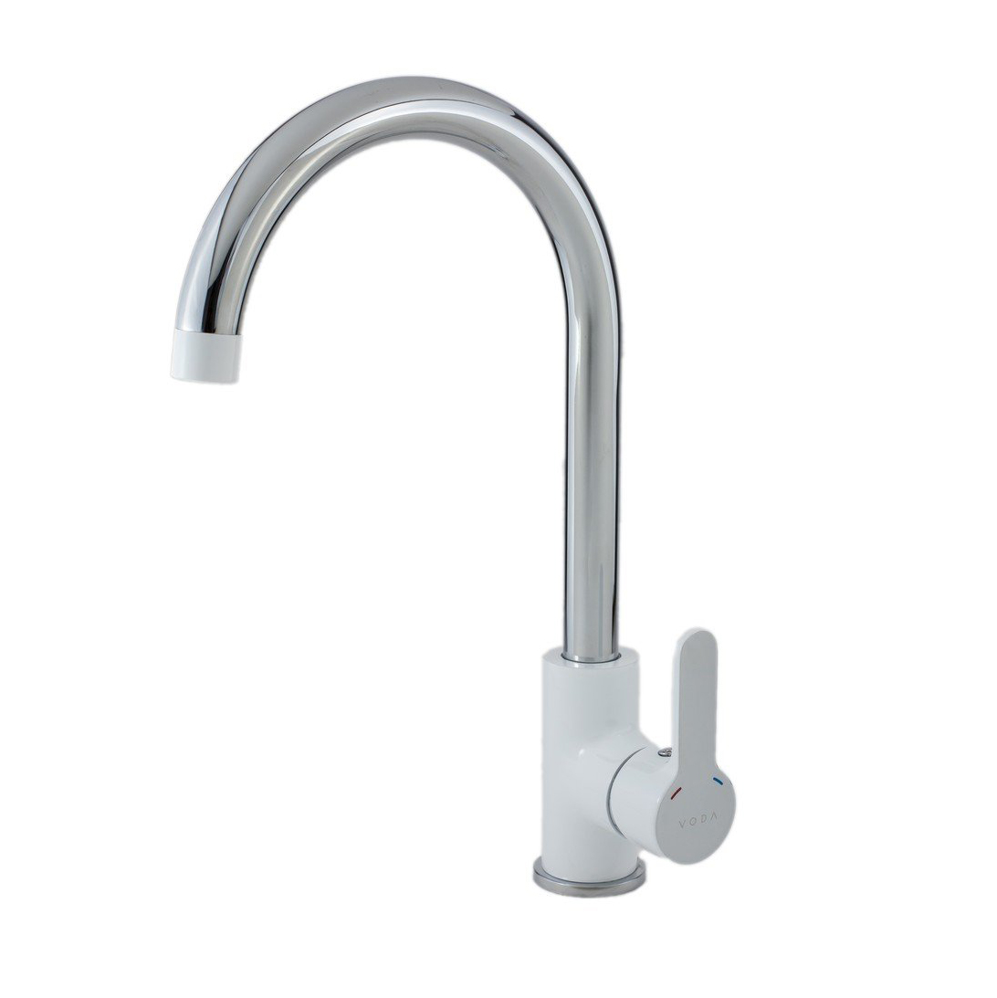 

Смеситель для мойки Snow white R-излив SW 519 W, Серый
