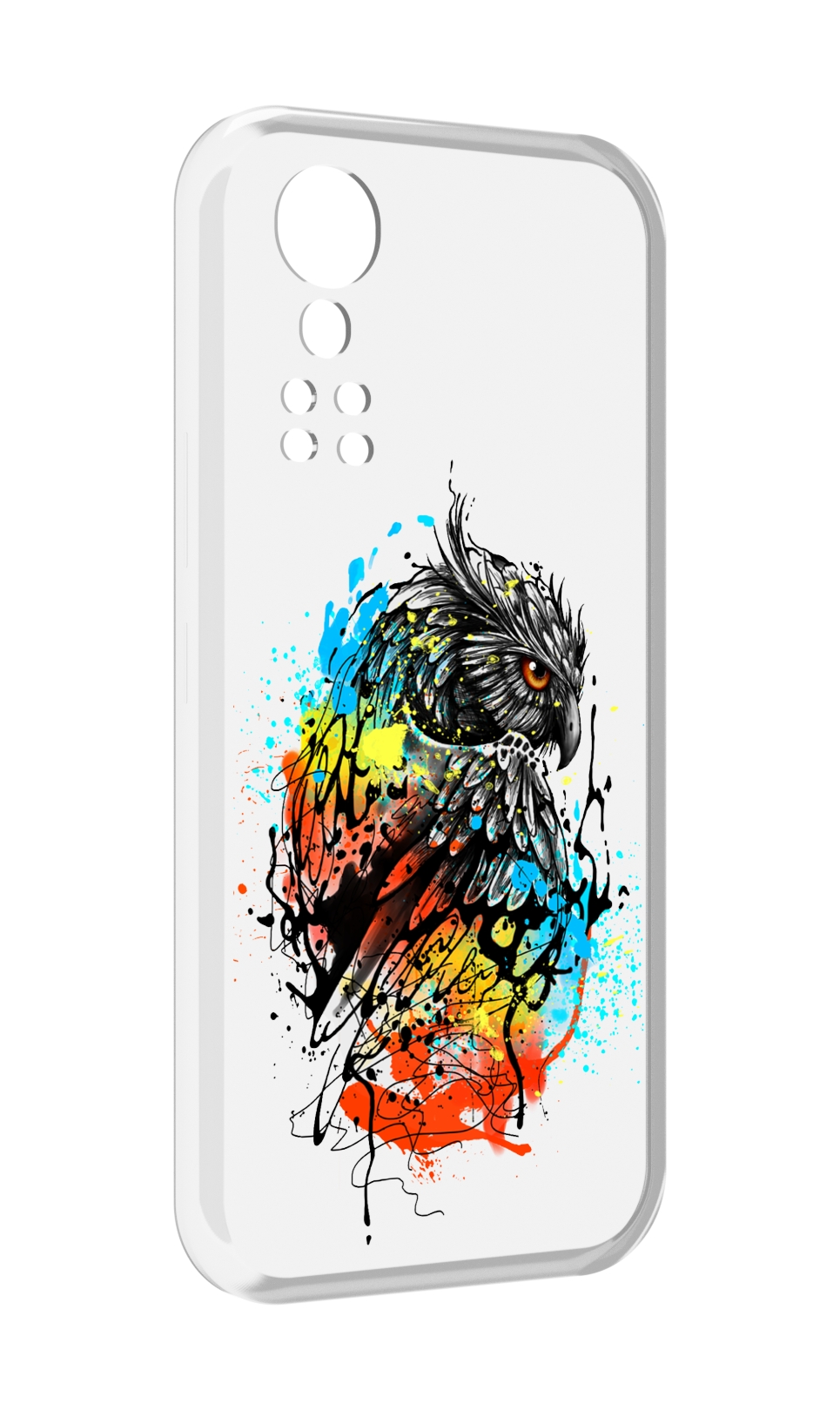 

Чехол MyPads Творческая сова для ZTE Axon 30 5G / Axon 30S, Прозрачный, Tocco