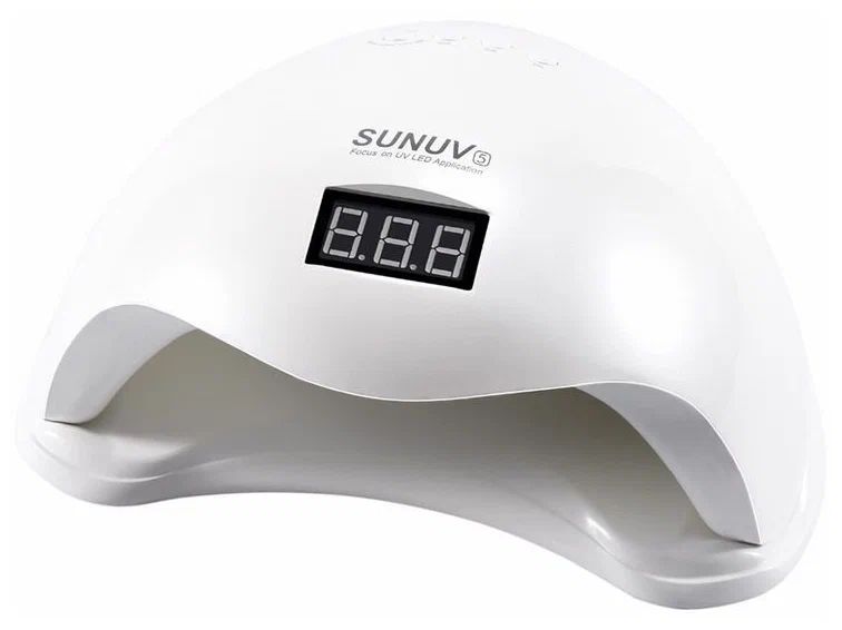 Лампа для гель-лака SUNUV 5 LED UV настольная лампа бирюзовое море е14 40вт 25х25х38 см