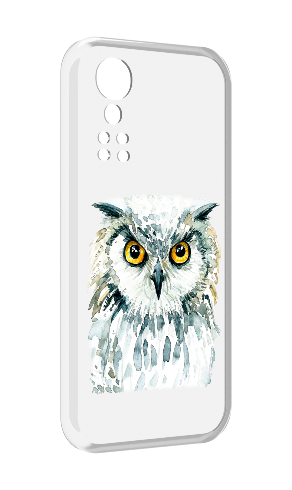

Чехол MyPads Серьезная сова для ZTE Axon 30 5G / Axon 30S, Прозрачный, Tocco