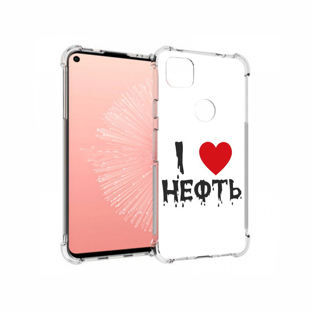 

Чехол MyPads Tocco для Google Pixel 4A нефть, Прозрачный, Tocco