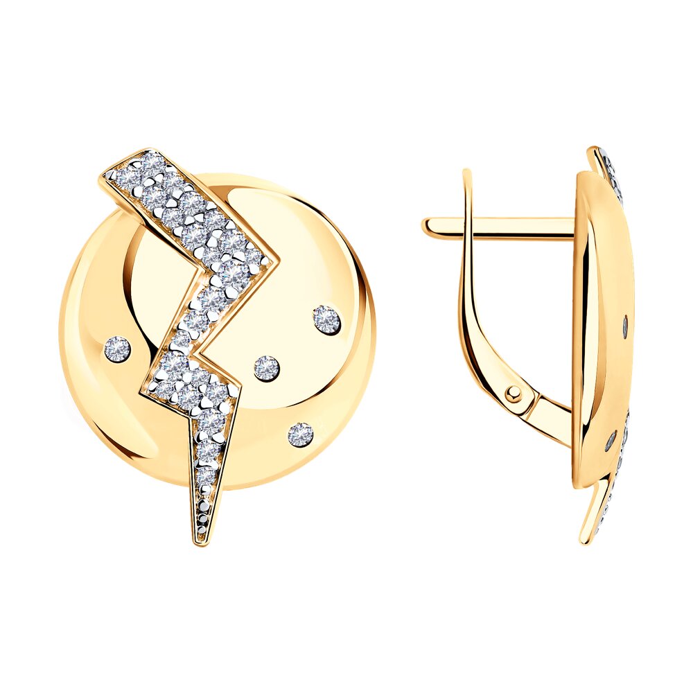 

Серьги из серебра с фианитом Diamant 93-120-01525-1, 93-120-01525-1