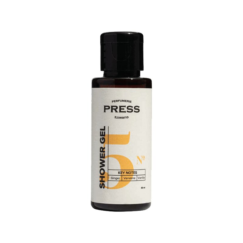 

Гель для душа PRESS GURWITZ №5 Имбирь-Ваниль-Вербена, 50 мл, Perfumerie