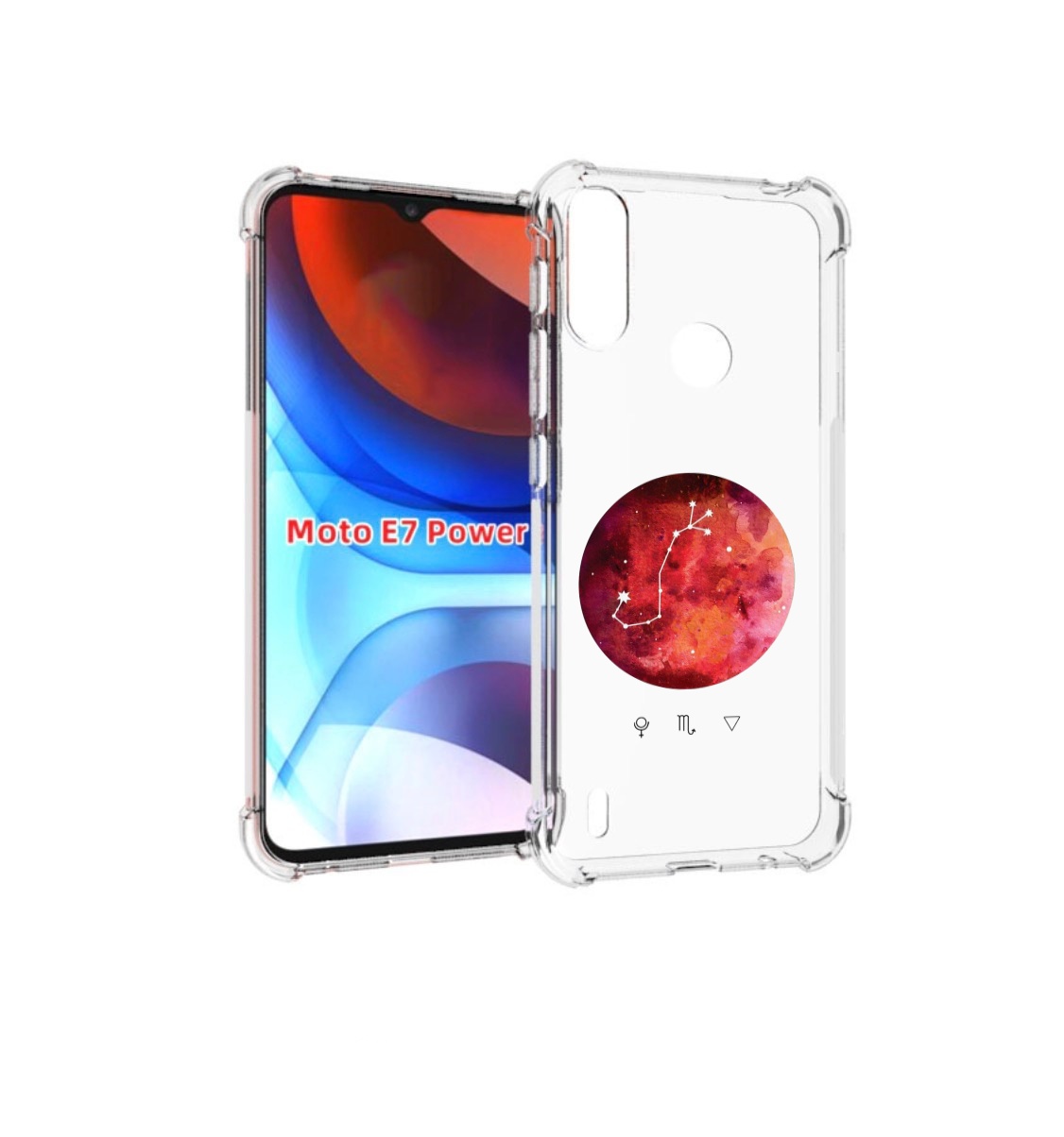 

Чехол MyPads знак зодиака скорпион 6 для Motorola Moto E7 Power, Прозрачный, Tocco