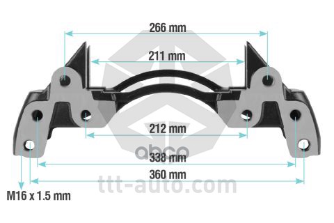 TTT-AUTO 20224 TTT20224 держатель скобы диск тормоза BPWDANA 1шт 12671₽