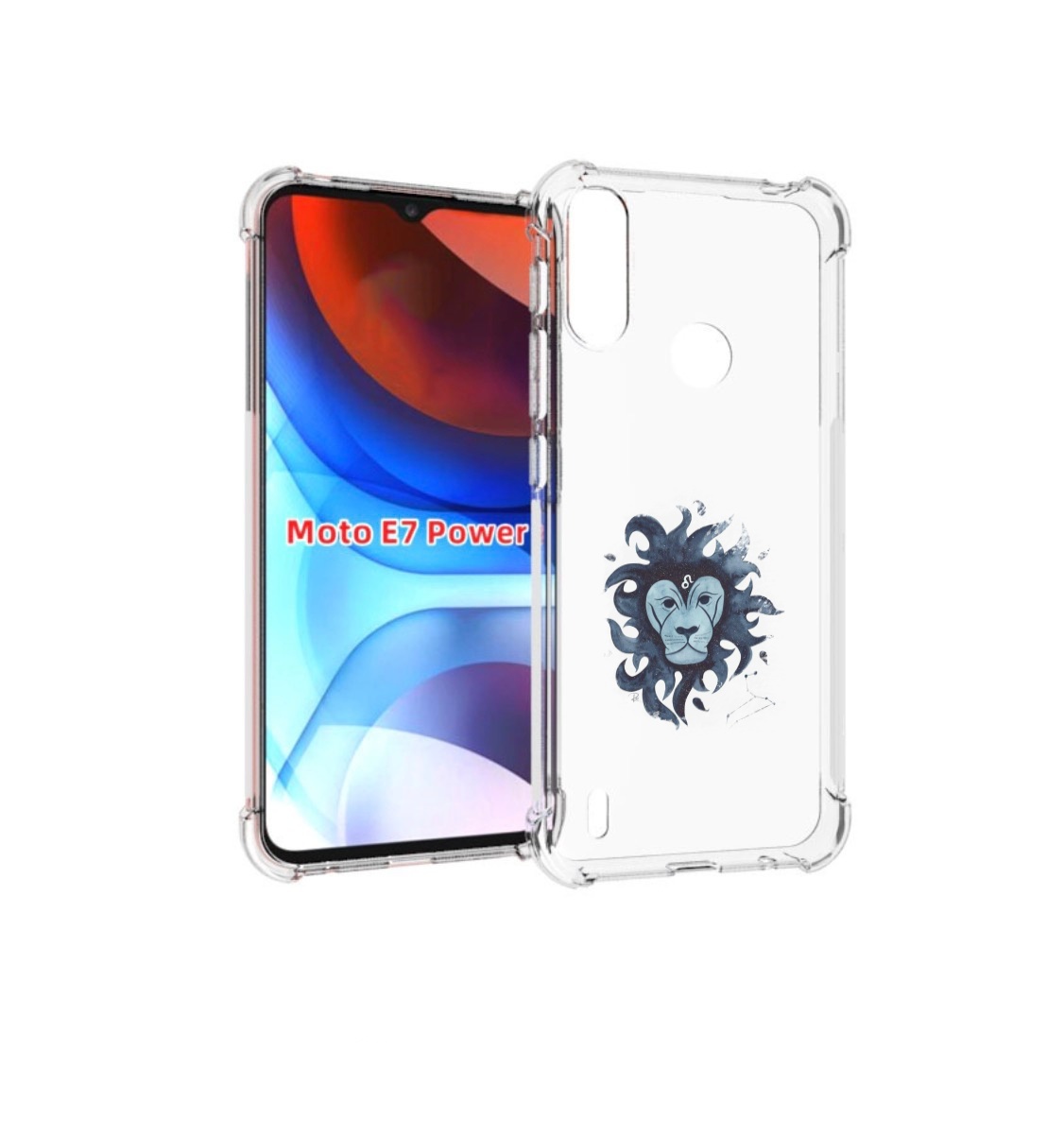 

Чехол MyPads знак зодиака лев 5 для Motorola Moto E7 Power, Прозрачный, Tocco