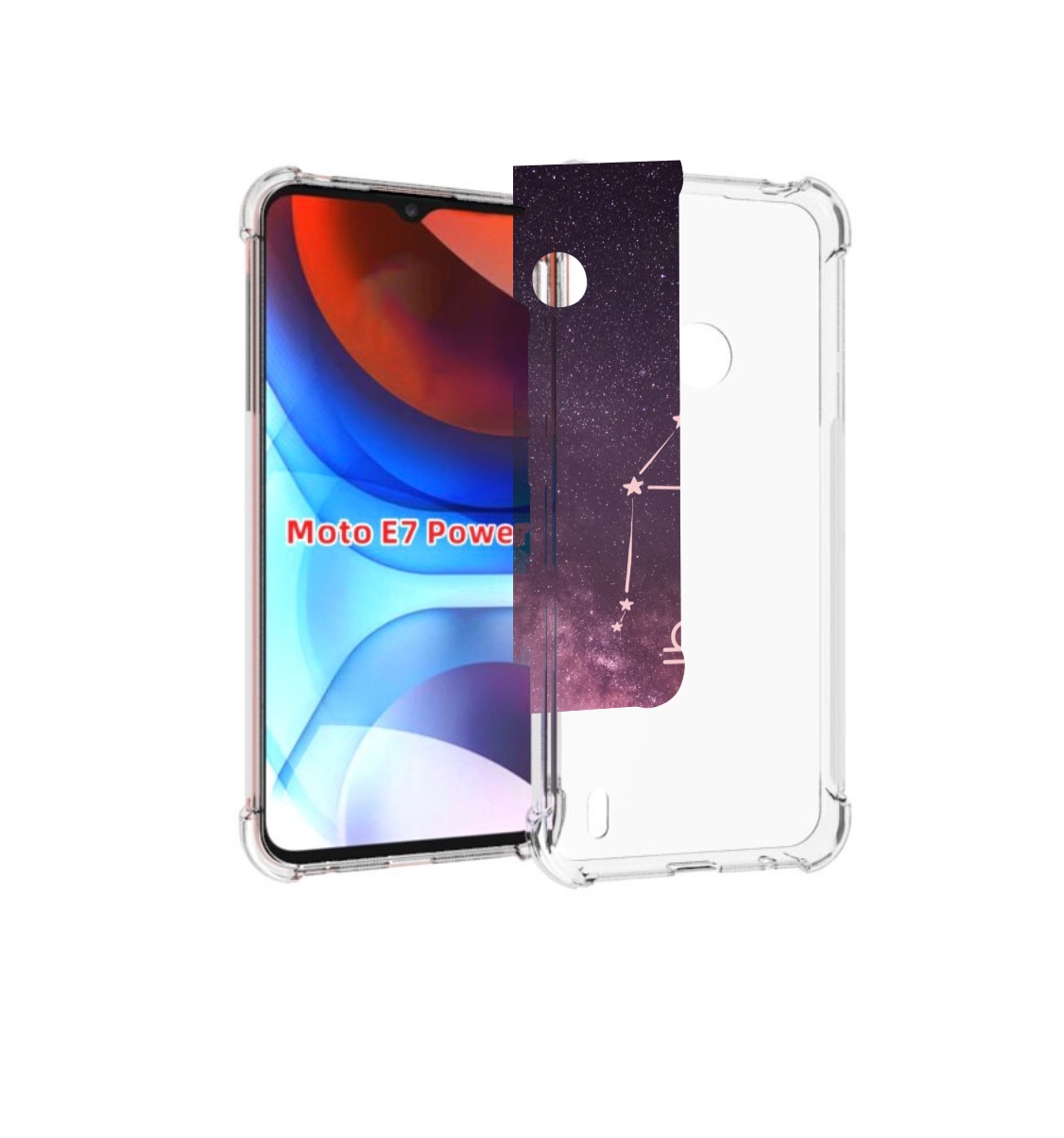 

Чехол MyPads знак зодиака весы 4 для Motorola Moto E7 Power, Прозрачный, Tocco