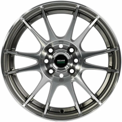 Диски Megami MGM-3 6,0x15 5x100  D57.1 ET38 цвет GMF (темно-серый,полировка)