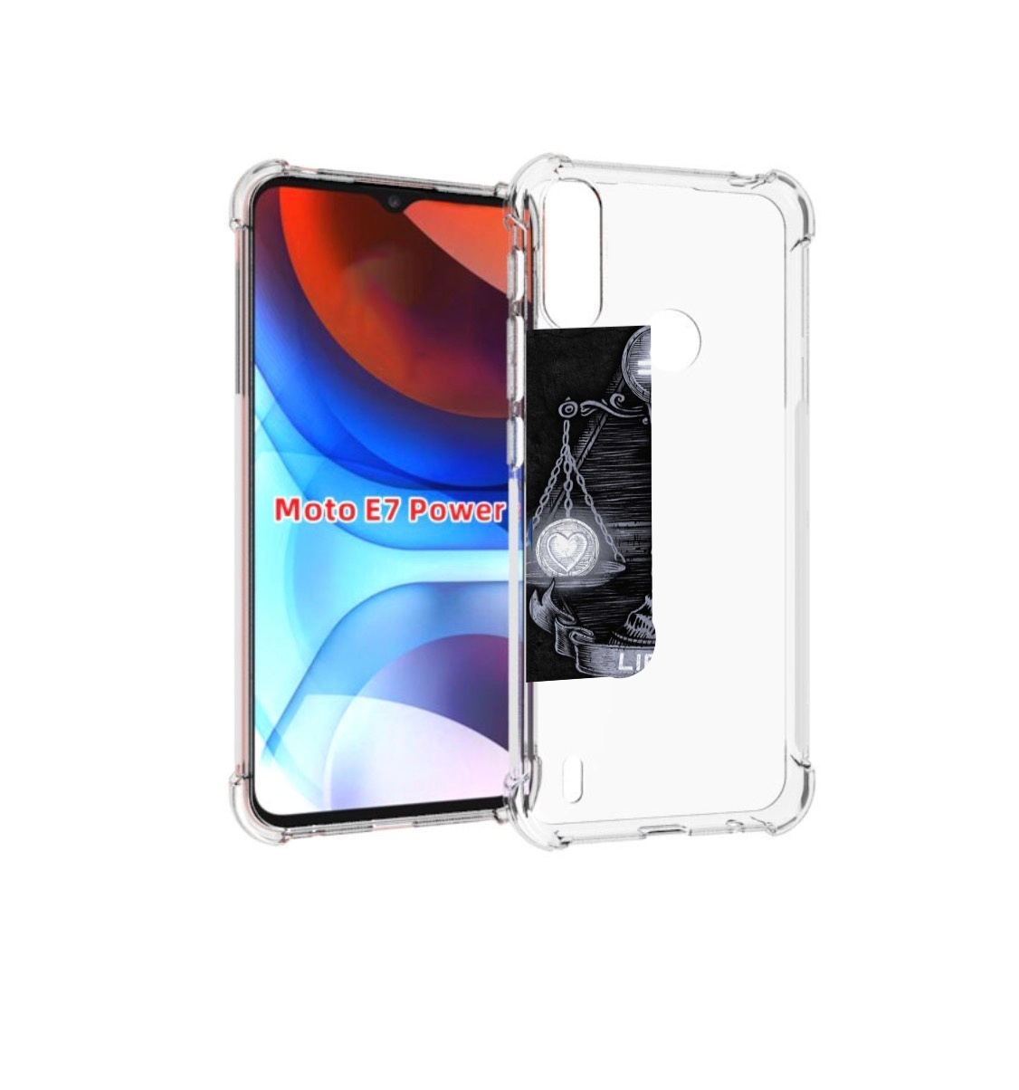 

Чехол MyPads знак зодиака весы 2 для Motorola Moto E7 Power, Прозрачный, Tocco