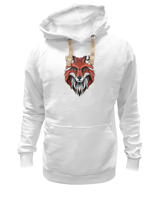 

Худи унисекс Printio Лисица белое 3XL, Белый, Лисица