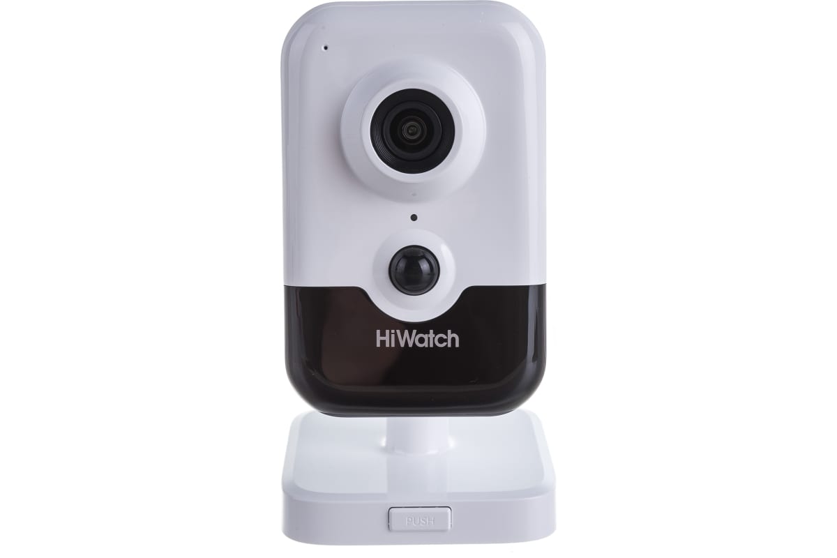 IP камера видеонаблюдения HiWatch DS-I214(B) 2,8мм с EXIR-подсветкой до 10м, микрофоном и