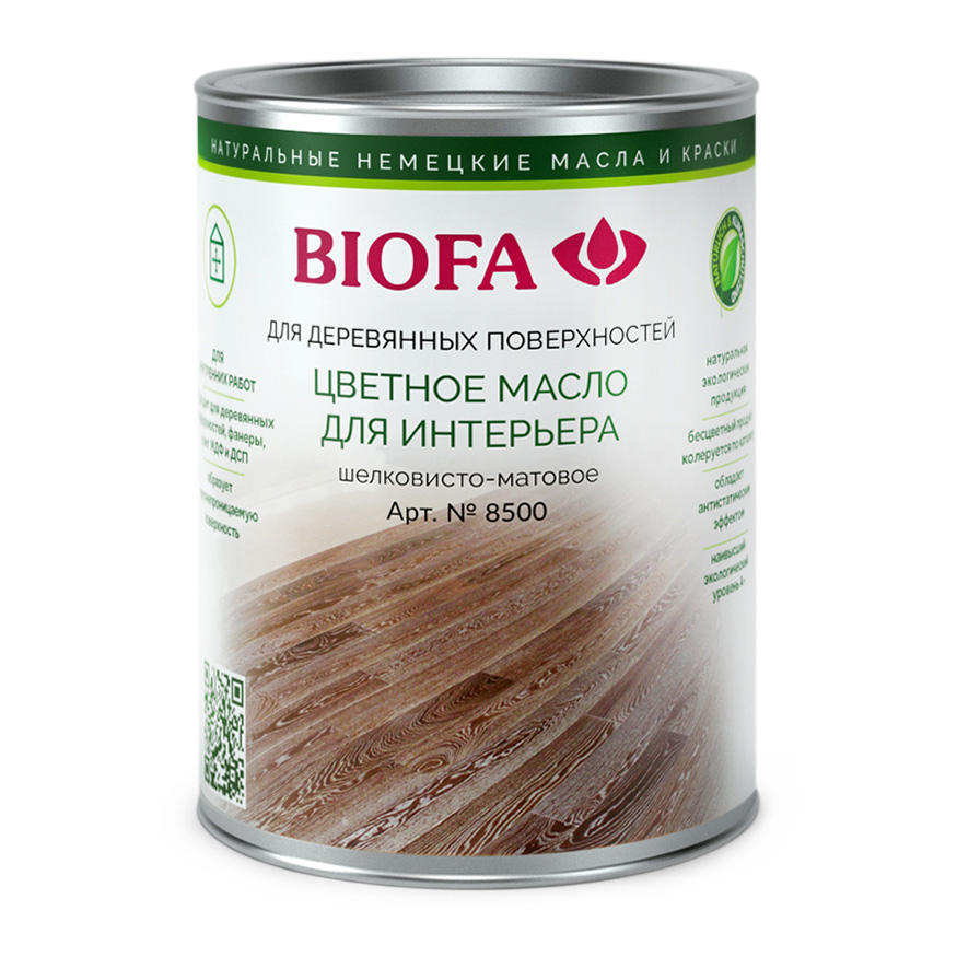 

Масло деревозащитное Biofa / 1л. / 8500 основа, Прозрачный