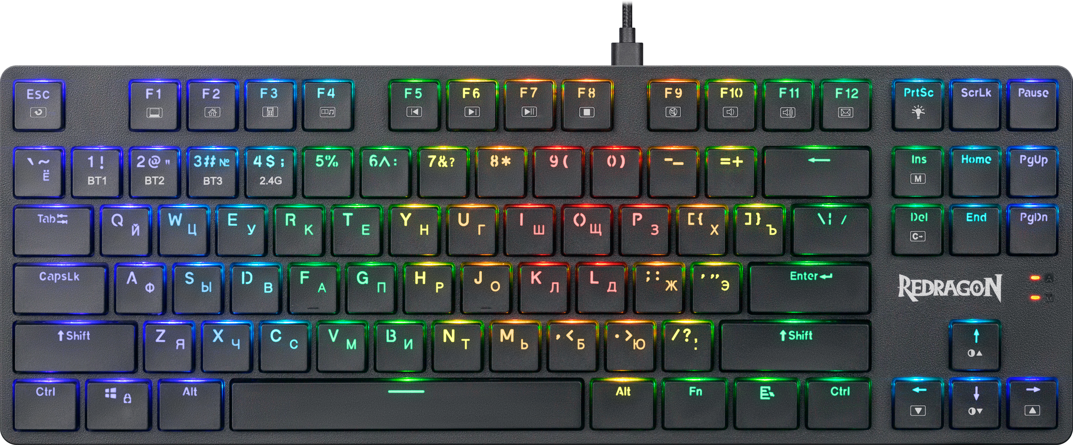 Проводная/беспроводная игровая клавиатура Redragon Anubis черный (70505)