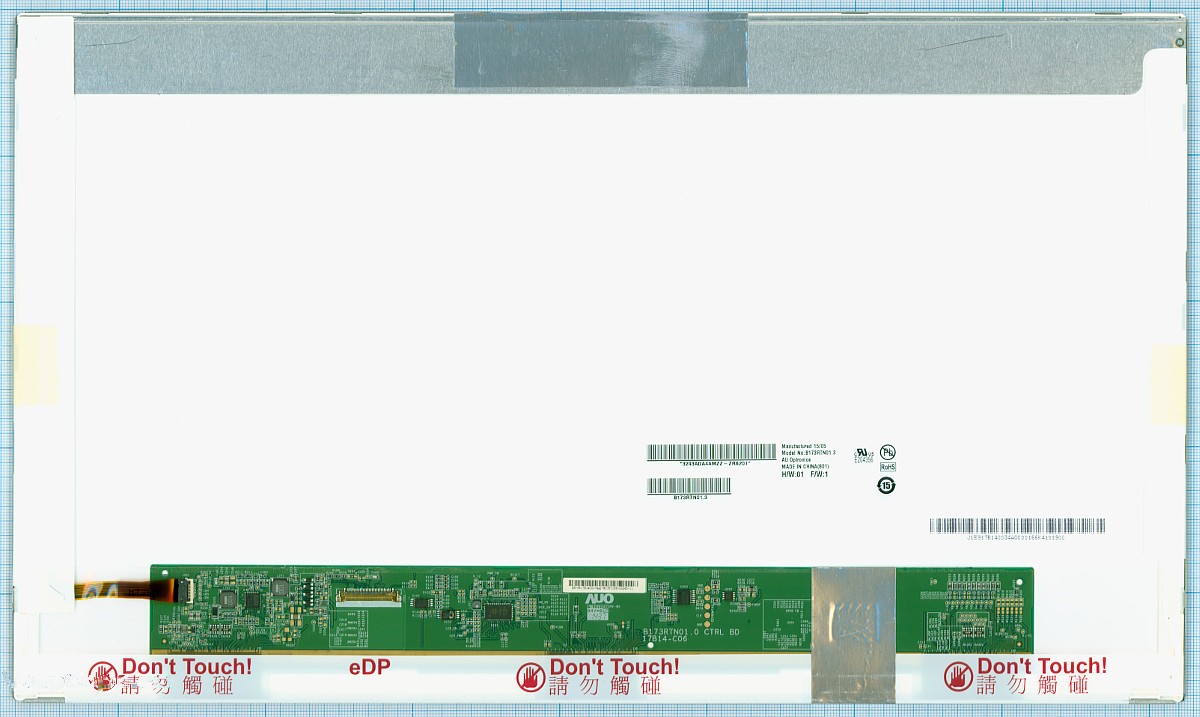 

Матрица OEM для ноутбука B173RTN01.3 (10017463V), совместимая с p/n: B173RTN01.3