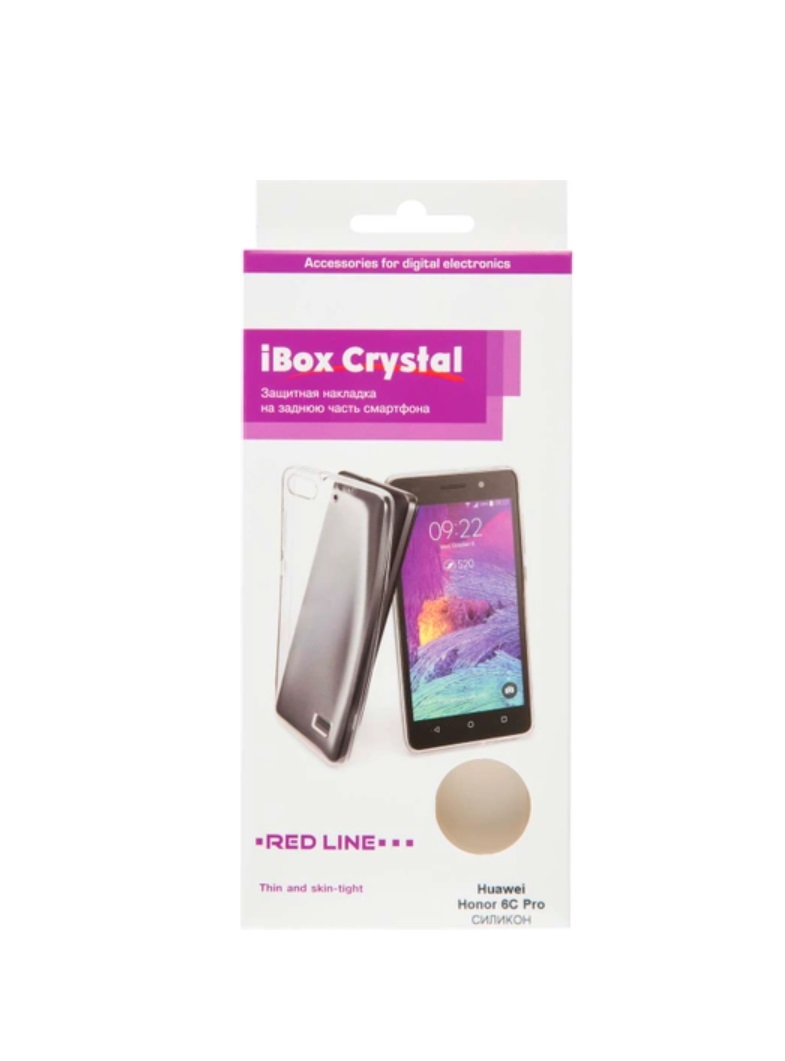 фото Чехол red line ibox crystal для honor 6c pro прозрачный