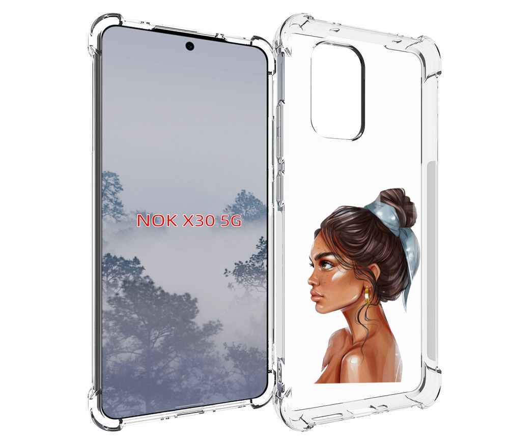 

Чехол MyPads Девушка-с-повязкой женский для Nokia X30 5G, Tocco