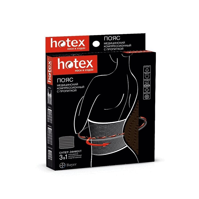 Купить Пояс-корсет Нotex черный, Hotex