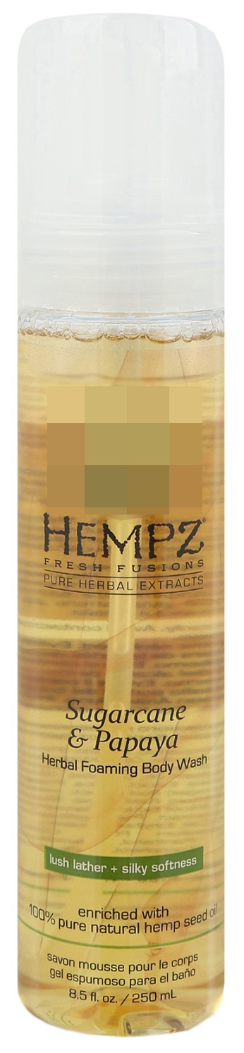 Гель-мусс для душа Hempz Sugarcane & Papaya сахарный тростник и папайя 250 мл мусс гель белита для укладки волос с керамидами сильной фиксации 200 мл 3 шт