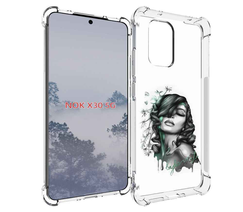 

Чехол MyPads Девушка 2 для Nokia X30 5G, Tocco