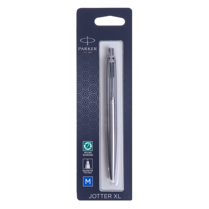 

Parker Ручка шариковая Parker JOTTER XL MONOCHROME GREY MONOCHROME, синяя, блистер 2122760