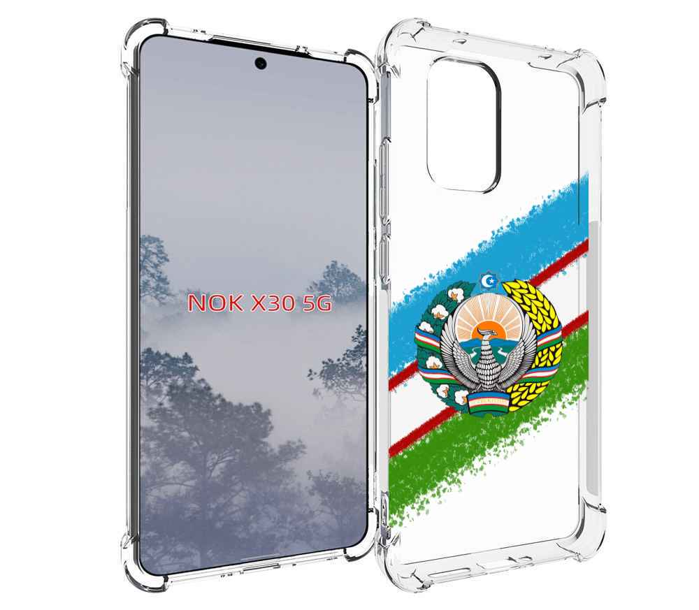 

Чехол MyPads Герб флаг Узбекистана для Nokia X30 5G, Tocco