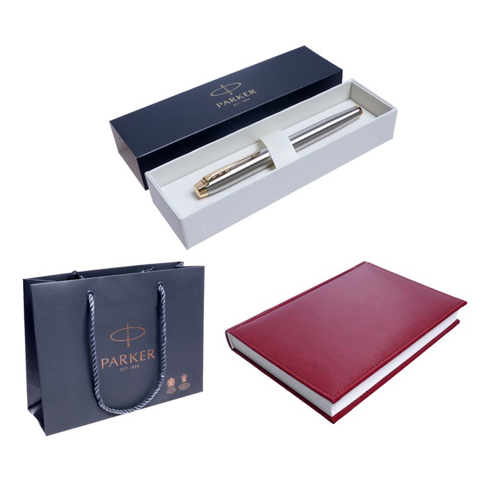 

Parker ПОДАРОЧНЫЙ набор Parker: ручка перьевая 1931649 + Ежедневник датированный 2023, бор