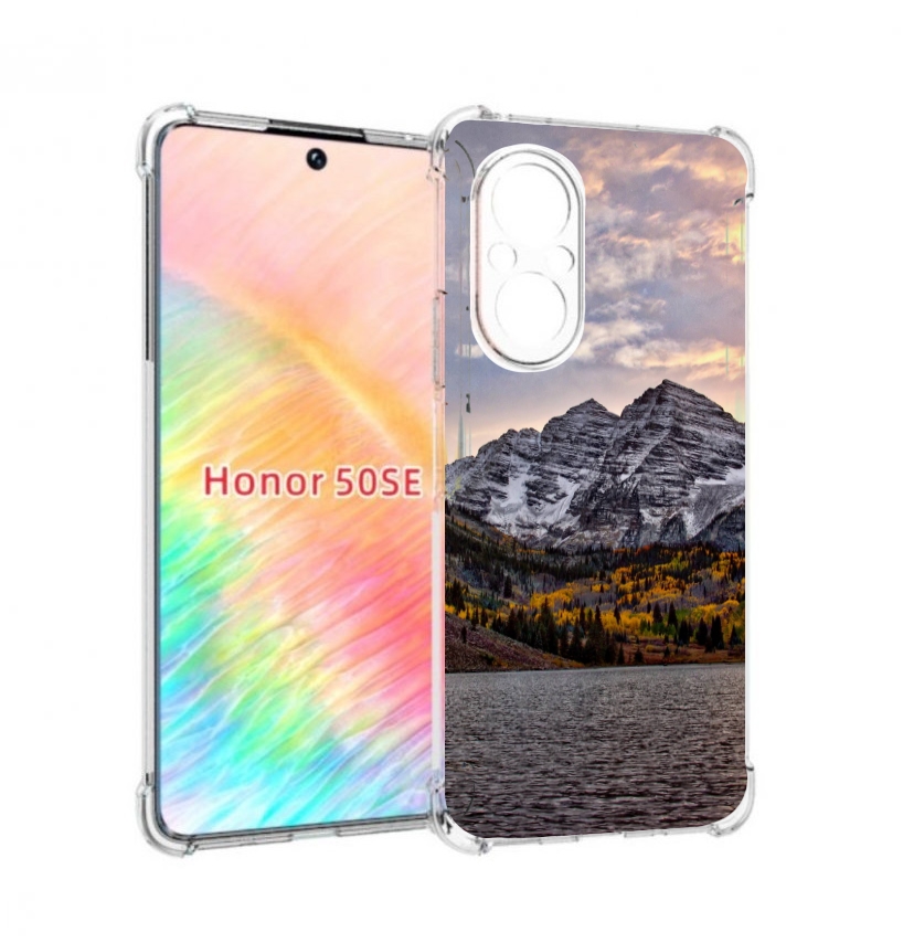 Чехол бампер MyPads горы-колорадо для Honor 50 SE противоударный