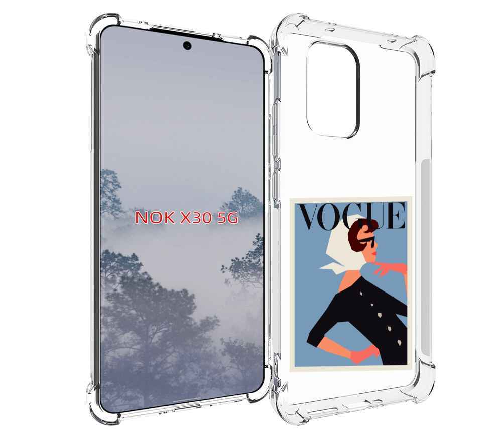 

Чехол MyPads Вогуе картинка для Nokia X30 5G, Tocco
