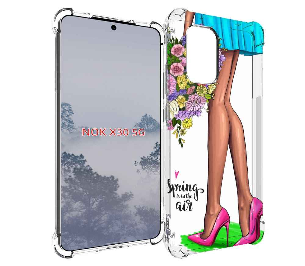

Чехол MyPads Весна-в-воздухе женский для Nokia X30 5G, Tocco