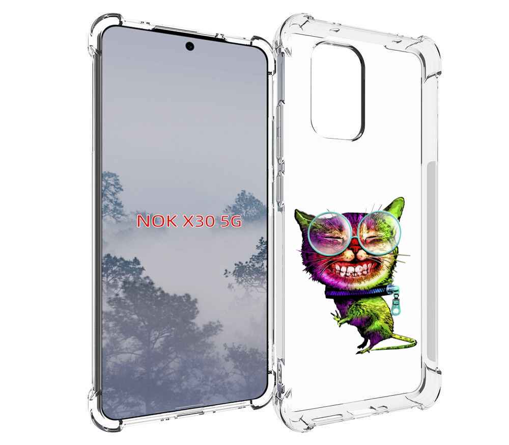 

Чехол MyPads Веселый кот для Nokia X30 5G, Tocco
