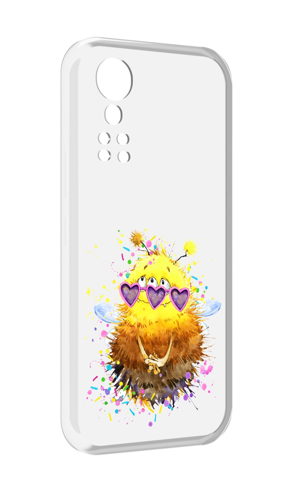 

Чехол MyPads Пушитый шмель для ZTE Axon 30 5G / Axon 30S, Прозрачный, Tocco