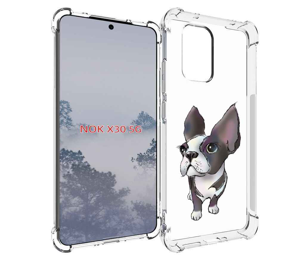

Чехол MyPads Бульдожка для Nokia X30 5G, Tocco