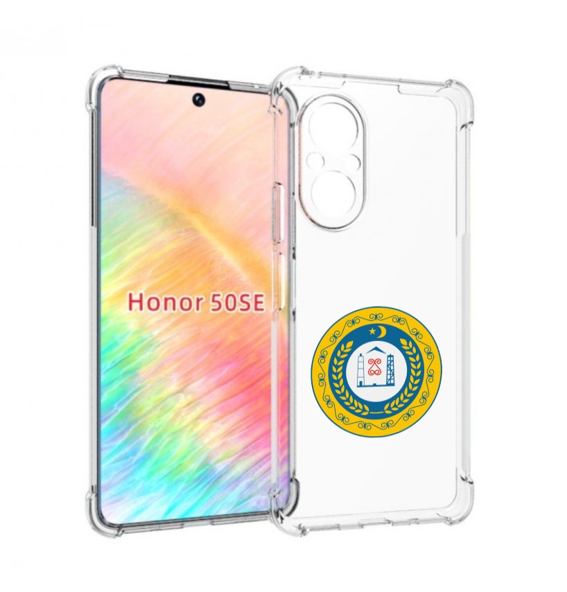 Чехол бампер MyPads герб-чечня для Honor 50 SE противоударный