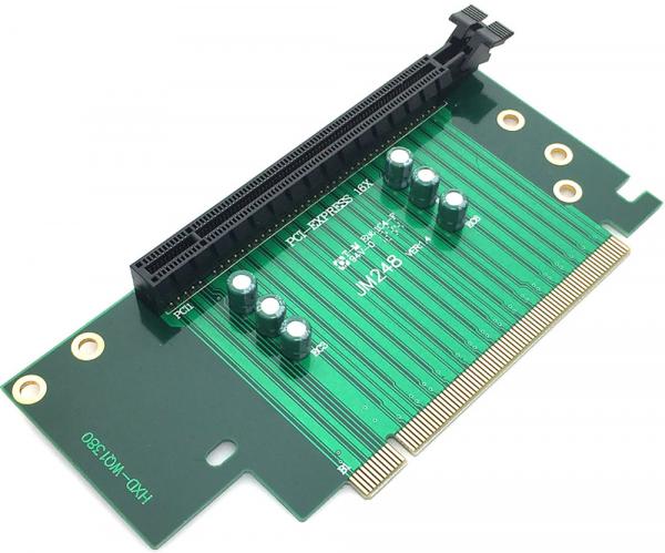 

Адаптер GSMIN SK11 PCI-E 16x (M) - 16x (F) (90° угловой) (Зеленый)