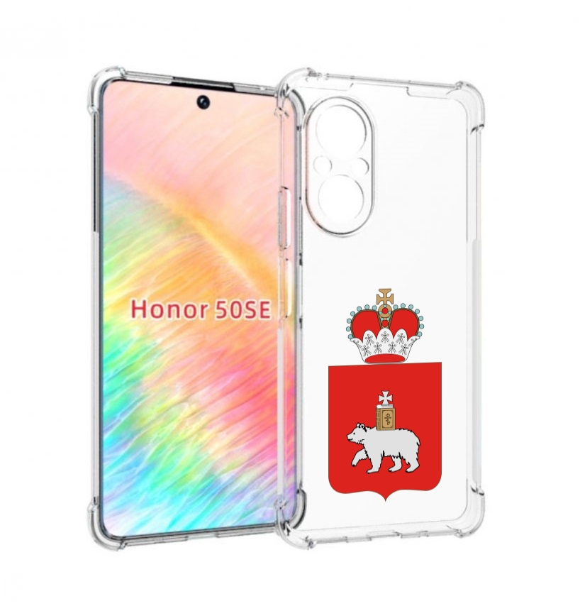 

Чехол бампер MyPads герб-пермскии-краи для Honor 50 SE противо, Прозрачный, Tocco