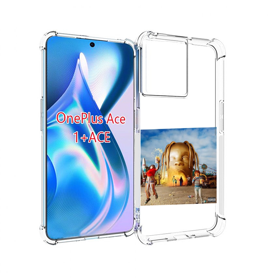 

Чехол MyPads Travis Scott - Astroworld для OnePlus Ace, Прозрачный, Tocco