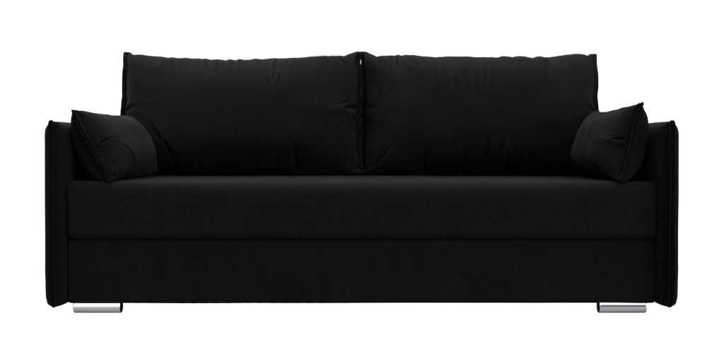 

Диван-кровать 4Home Сайгон, 203x105x90 см, Еврокнижка, черный, микровельвет, Сайгон