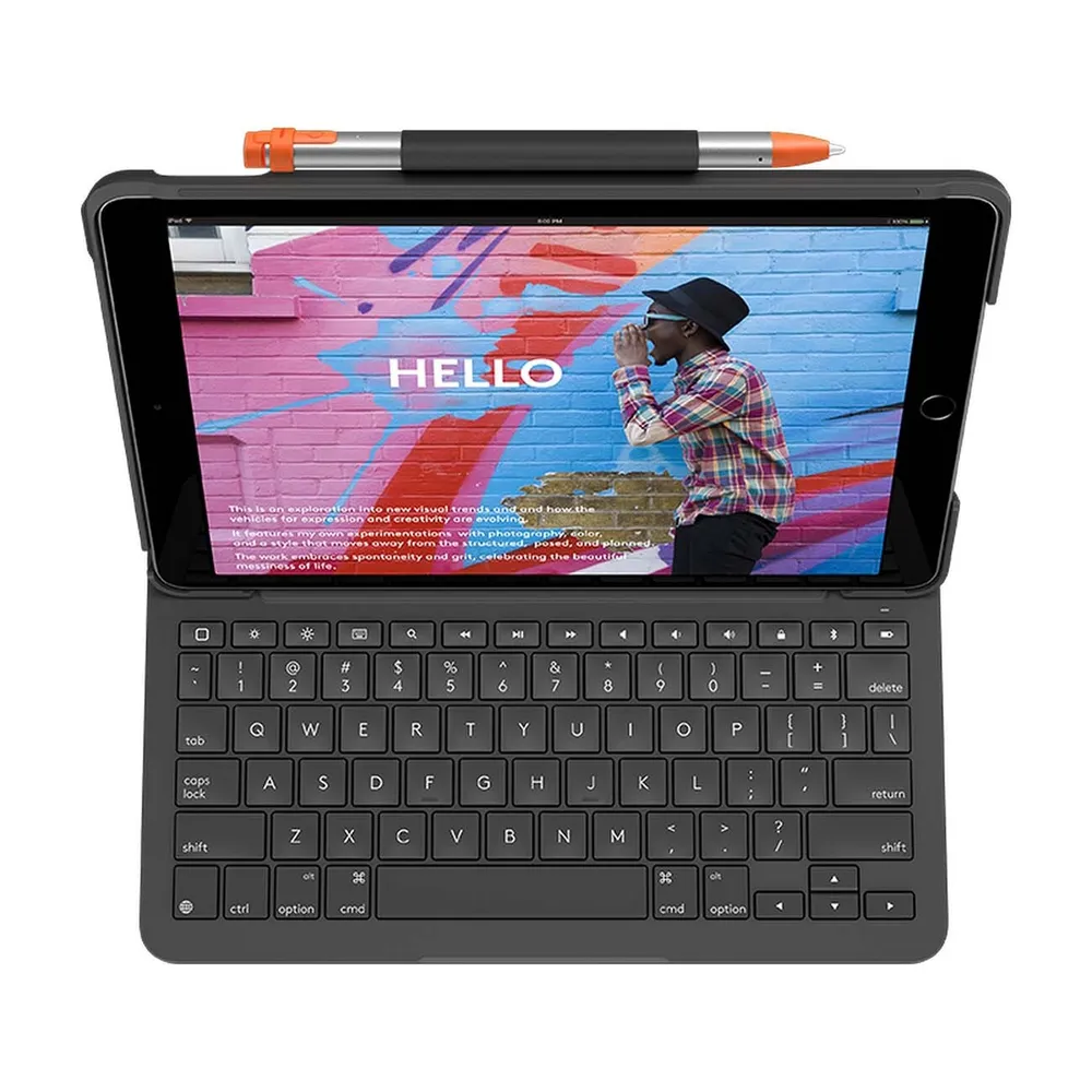 Клавиатура для iPad Logitech Slim Folio iPad 7th Gen (920-009652) Русская раскладка