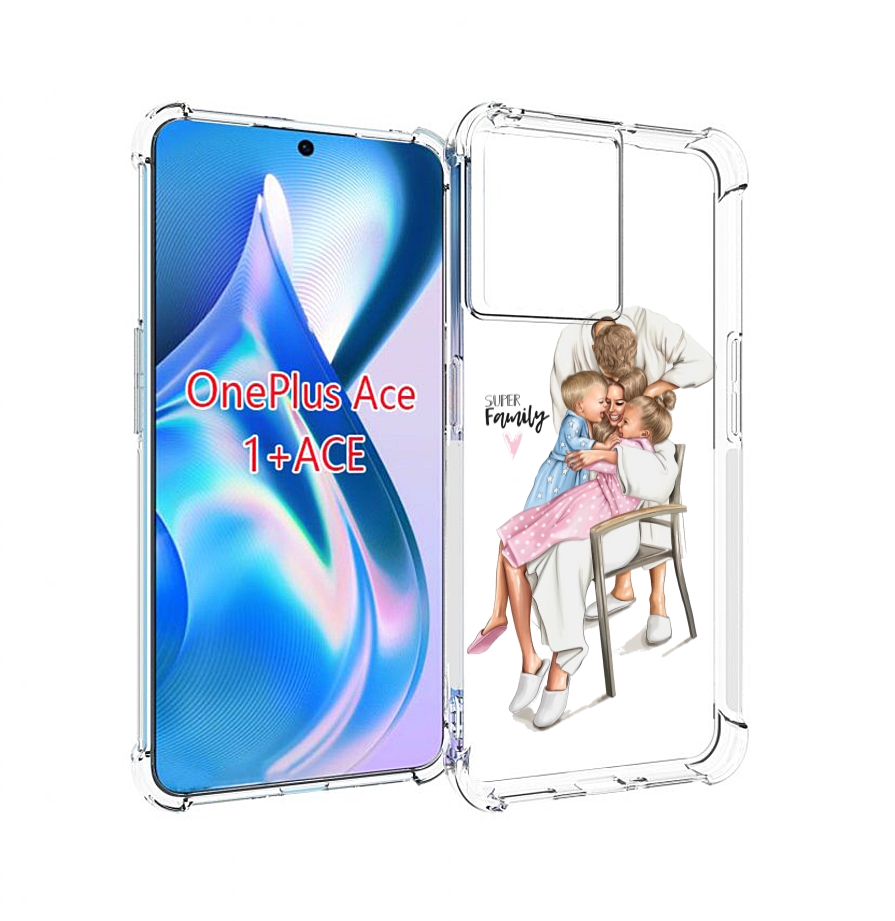 

Чехол MyPads Super-family для OnePlus Ace, Прозрачный, Tocco