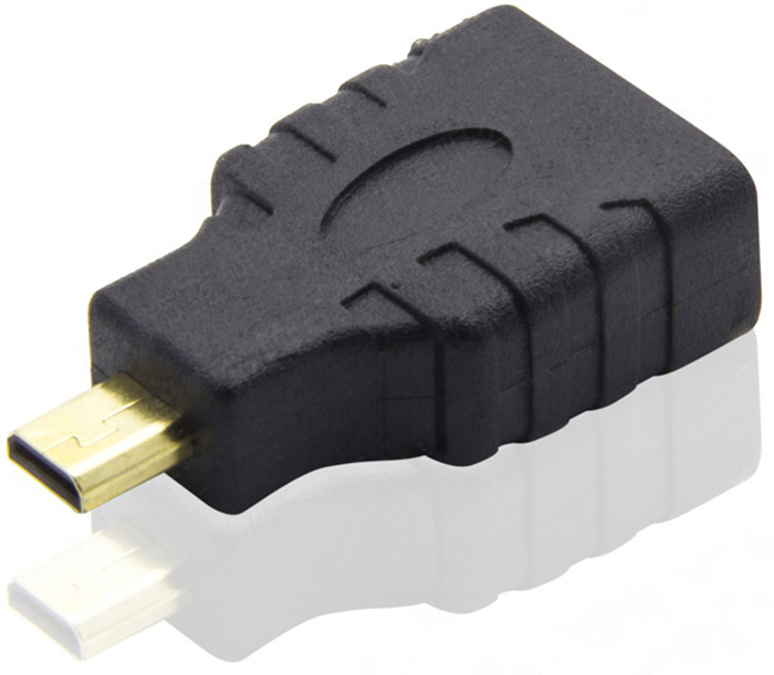 Адаптер-переходник GSMIN BR-03 HDMI F - micro-HDMI M Black