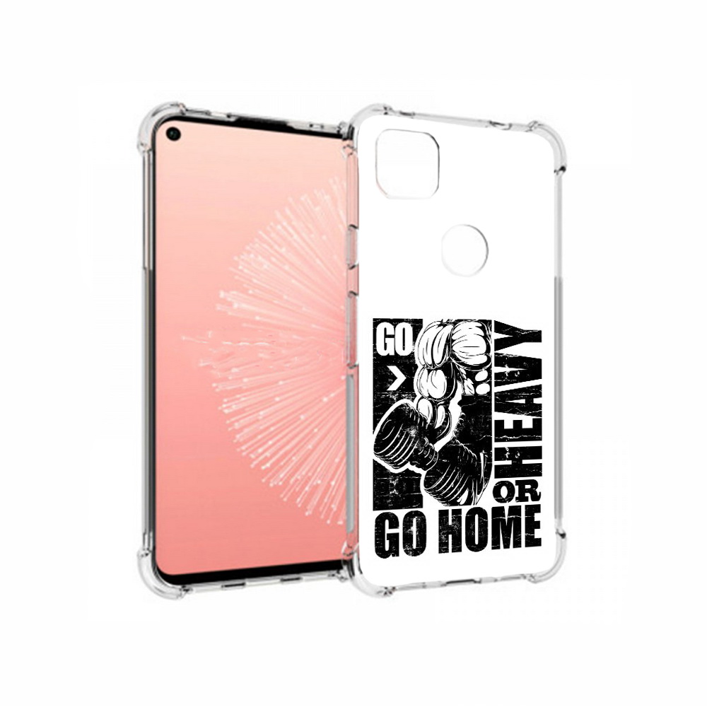 

Чехол MyPads Tocco для Google Pixel 4A накаченные руки, Прозрачный, Tocco