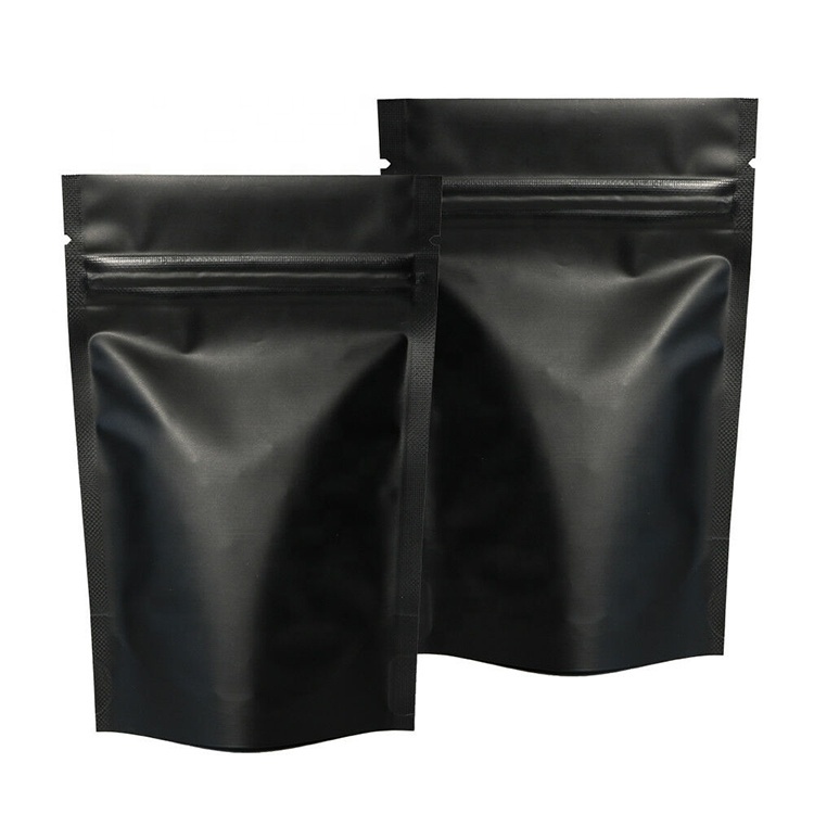 

Пакет дой-пак черный металлизированный с замком zip-lock 16*23 см 100 шт